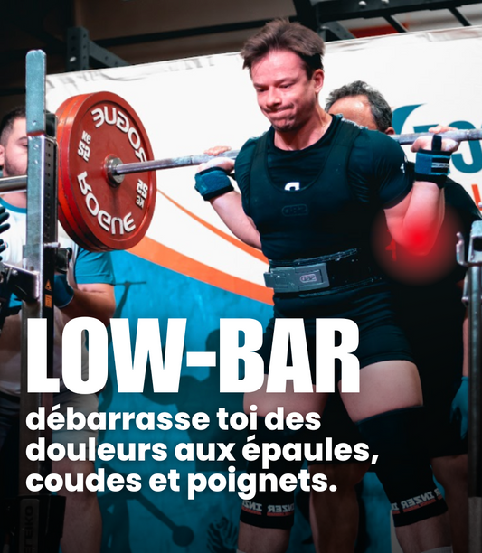Painfree: Low Bar Squat, douleurs aux coudes, poignets et épaules